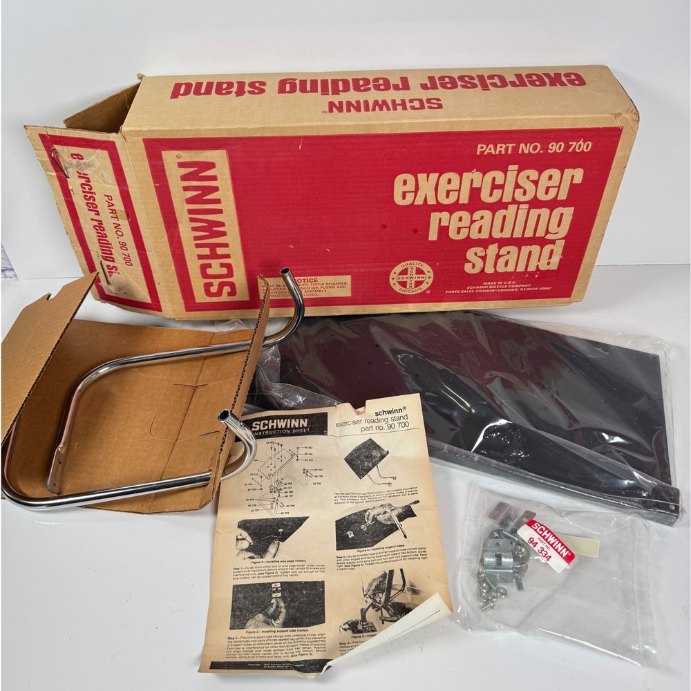 Book Reading Stand for Schwinn Airdyne Exercise Bikes Vintage In Box NOS 90 700